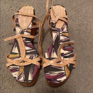 Women’s Nine West platform sandals.